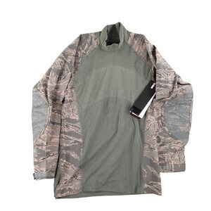 Massif Airman Battle Shirt ABS FR Flame Resistant Camo LS Top Men's L